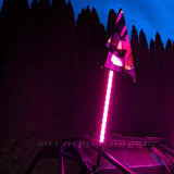 Single 50 Cal LED Lighted Whip with Bluetooth App Control