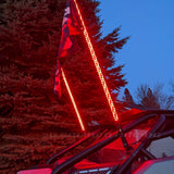 PAIR of 50 Cal Spiral LED Lighted Whips with Bluetooth App Control