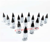 12 x 1.25 mm Chrome Spiked Lug Nuts - 16 Pack