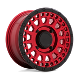 PARKER UTV WHEEL 14x7 4x156 5+2 Candy Red W/ Black Lip