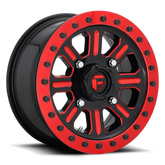 D911 HARDLINE BEADLOCK GLOSS BLACK RED TINTED CLEAR 15X7 4X137 5+2