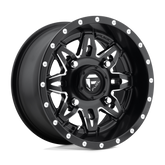 D567 LETHAL MATTE BLACK MILLED 14X7 4X156 4+3