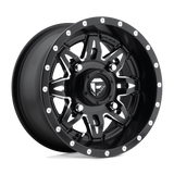 D567 LETHAL MATTE BLACK MILLED 14X7 4X156 4+3