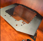 Lucky 7 Yamaha Grizzly Kodiak 550 700 Radiator Relocation Kit Powder Coated Low Profile Mesh 2014+