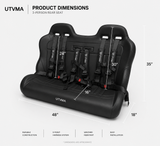 Yamaha Wolverine X4 Rear Bench Seat (2018+) W Harnesses