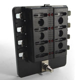 8 Way Standard LED Circuit Blade Fuse Box