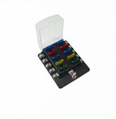10 Way Screw Fuse Block - LED Indicators