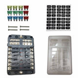 12 Way Standard LED Circuit Screw Fuse Block
