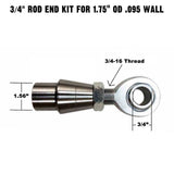 Panhard Bar Fab Kit - 3/4" Chromoly Heim - 1.75" OD Tubing