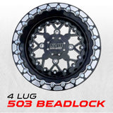 503 Billet Aluminum Beadlock wheel Black