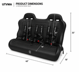 Wolverine RMAX 4 Compact Rear Bench Seat (2025+)
