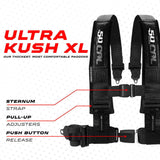 Elite Series 2" & 3" 4 point Harness with push button release