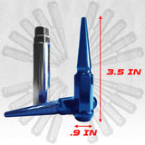 12x1.25mm Extended Spike Lug Nuts - 60 Degree Taper Seat