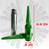9/16 Extended Spike Lug Nuts - 60 Degree Taper Seat