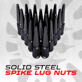 3/8-24 Extended Spike Lug Nuts - 60 Degree Taper Seat