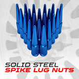 14x2.0mm Extended Spike Lug Nuts - 60 Degree Taper Seat