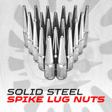12x1.5mm Extended Spike Lug Nuts - 60 Degree Taper Seat