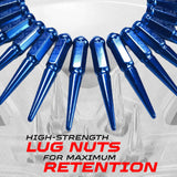 9/16 Extended Spike Lug Nuts - 60 Degree Taper Seat