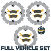 Can-Am Outlander 450/500/570/650/850/1000/HD5/HD7/PRO 2013-2026 Ridge Rider Rotor and Pad Kit