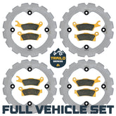 Can-Am Renegade 1000/850/800/570/500 2012-2019 Ridge Rider Rotor and Pad Kit