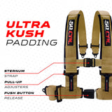 Pro Series 2" & 3" 4 point Harness with push button release