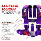 3" 5 point Pro Series Latch Harness 50 Caliber Racing Harness