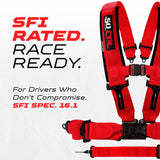 SFI Approved 2" and 3" 5 point Harness, Racing Harness