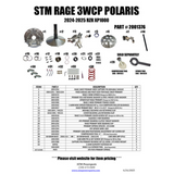 2024+ Polaris XP 1000 Rage 3WCP Primary Clutch - STM Powersports