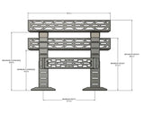 Adjustable UTV Bed Rack