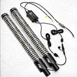 Pro Series LED Light Whips with Bluetooth & Remote - R1 Industries