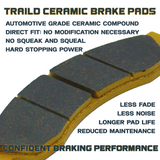 Honda Shadow Aero w/ABS VT750CS 2013-2024 Ceramic Brake Pad Set