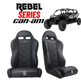 "Rebel" Series Pair of Front Suspension Bucket Seats Maverick X3 2 or 4 Seater (2017+)