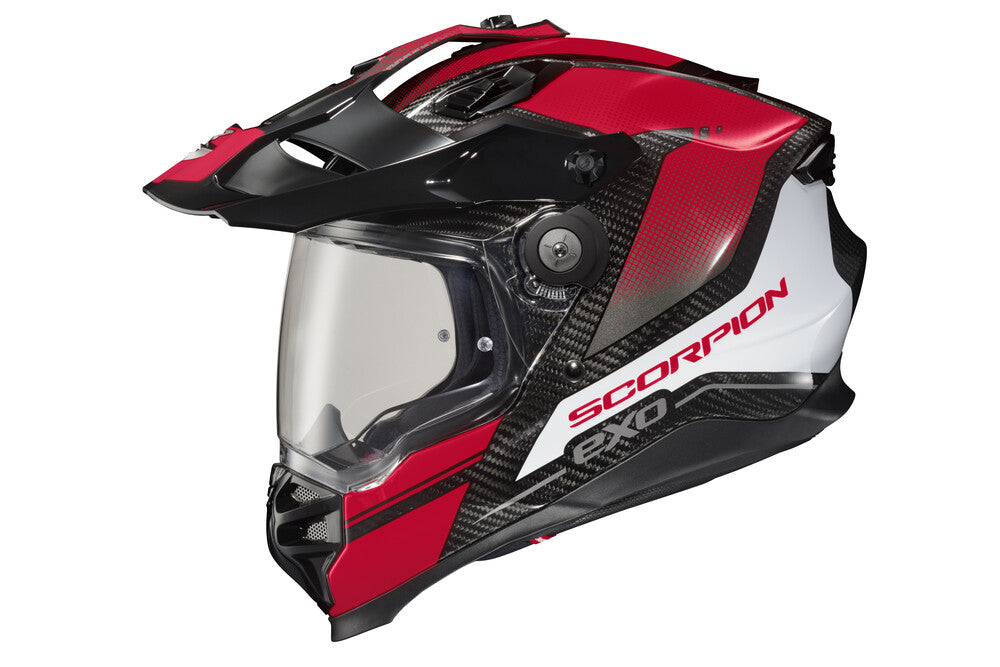 SCORPION EXO XT9000 CARBON FULL-FACE HELMET TRAILHEAD DARK RED