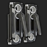 Rox 4-6" Adjustable Handlebar Risers - Black Anodized