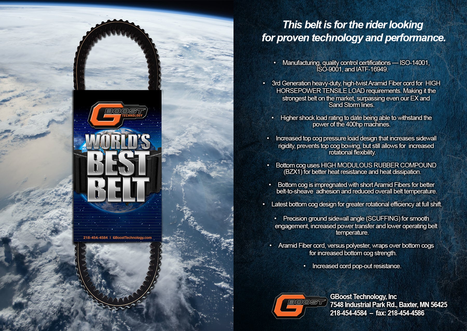 GBOOST POLARIS XPEDITION BELT - WBB