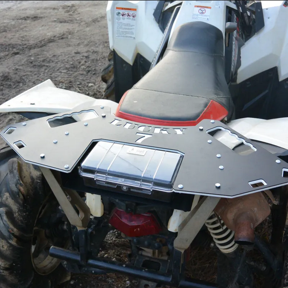 Polaris Scrambler 850 1000 Rear Rack w/ Storage Case 2013+