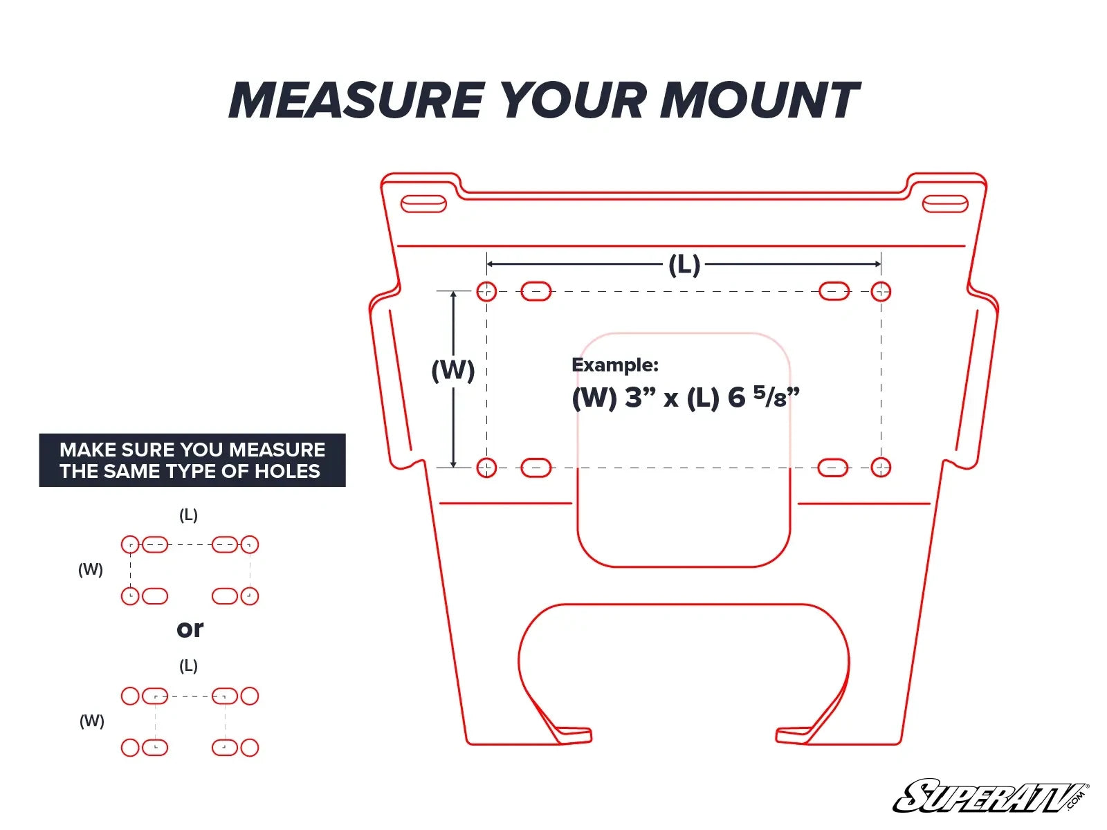 POLARIS GENERAL WINCH MOUNTING PLATE - SUPERATV