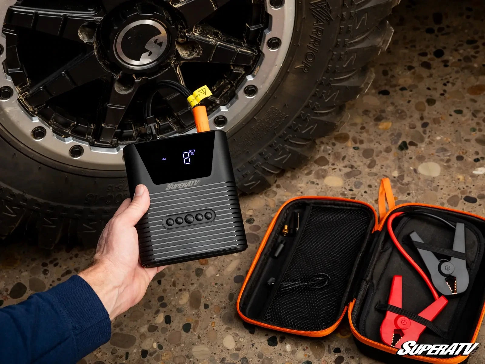JUMP STARTER WITH AIR COMPRESSOR