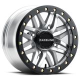 RACELINE RYNO BDLK WHEEL 14X7 4/156 5+2 (+10MM) BLK/AS CAST