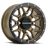 RACELINE KRANK WHEEL 14X7 4/156 5+2 (+10MM) BLK/BRONZE