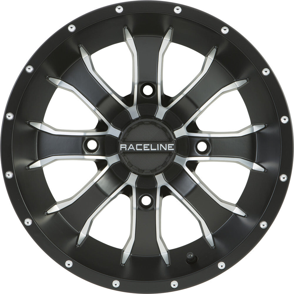 RACELINE MAMBA WHEEL 14X7 4/156 4+3 (+5MM) BLK/MACHINED
