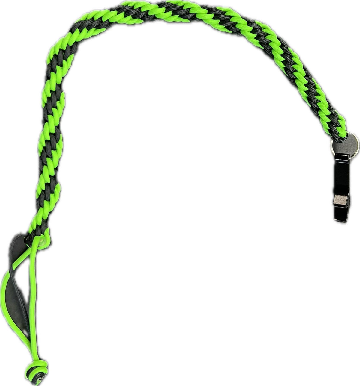KeyCord Lanyard - Black/Neon Green