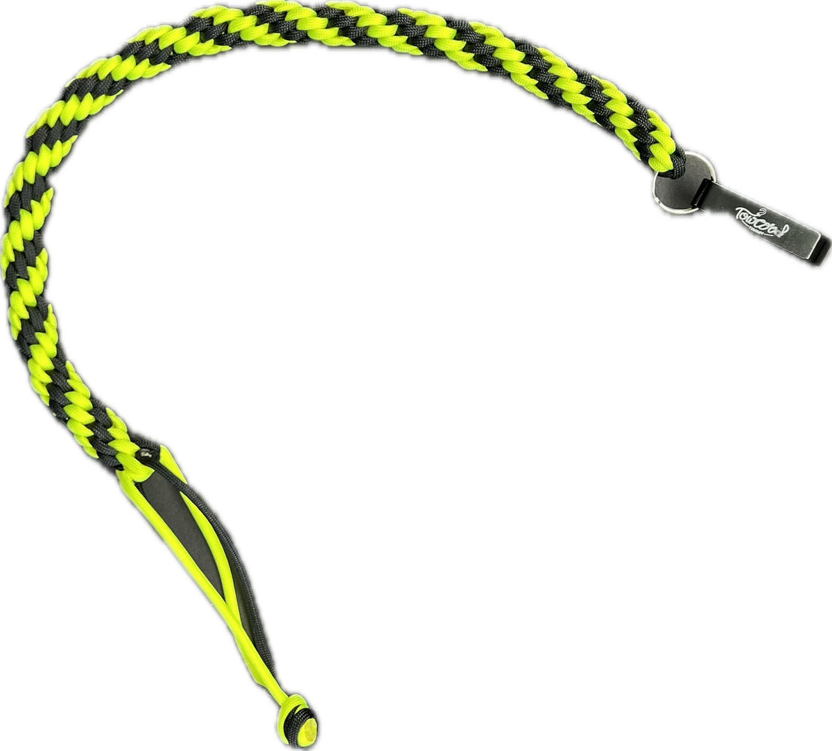 KeyCord Lanyard - Black/Neon Yellow
