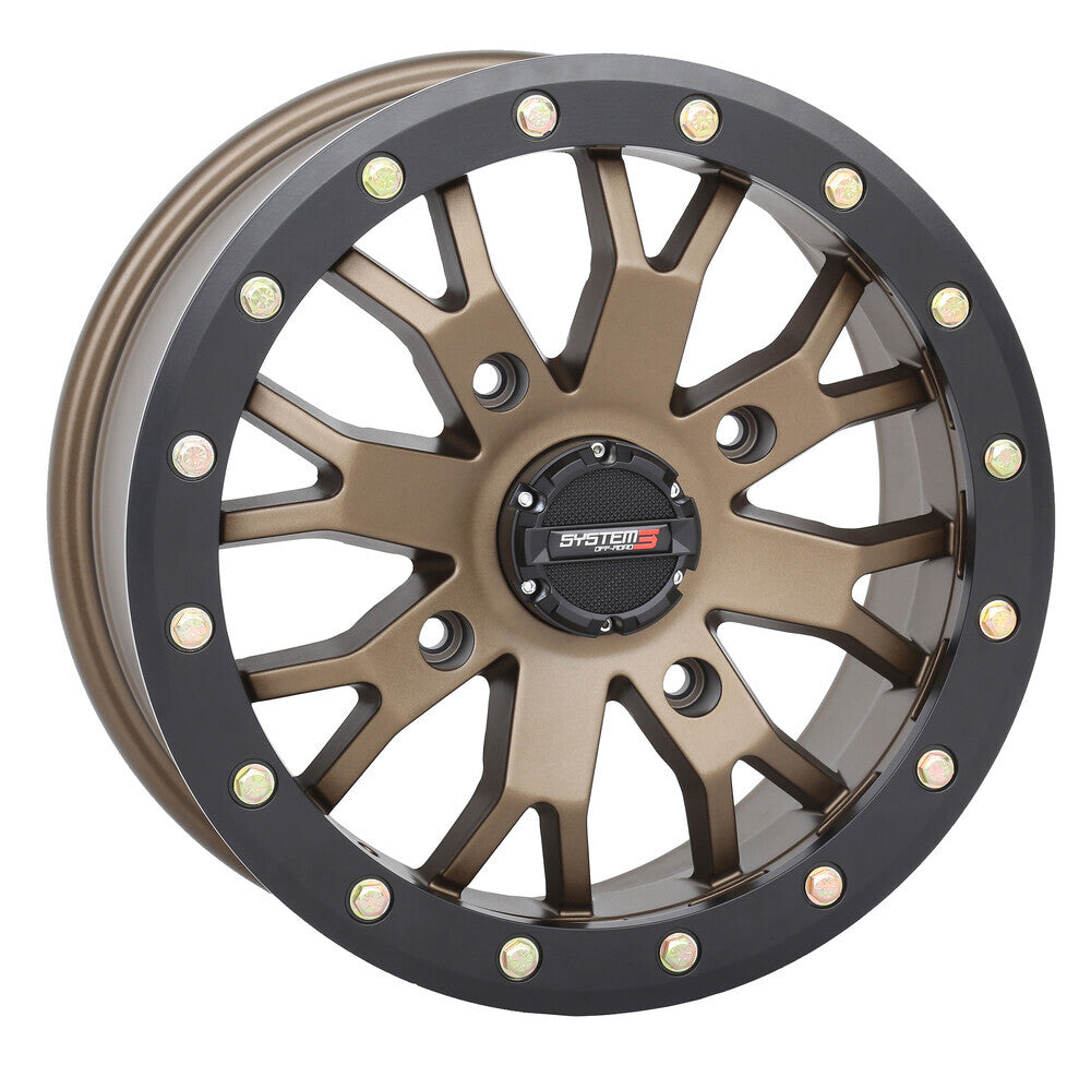 SYSTEM 3 SB4 BL WHEEL 14X7 4+3 (+15MM) 4/156 MATTE BRONZE/BLACK