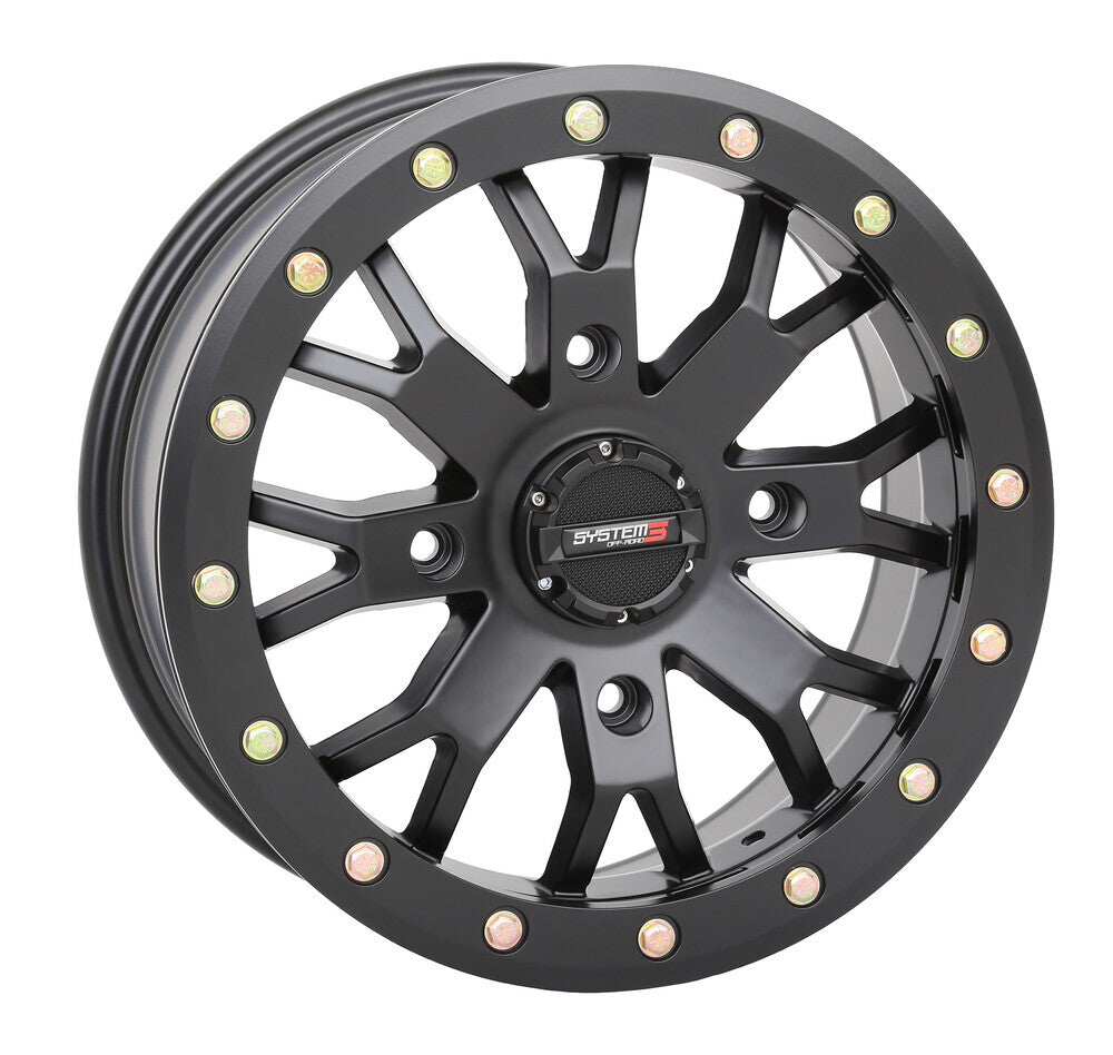 SYSTEM 3 SB4 BL WHEEL 14X7 6+1 (+45MM) 4/137 MATTE BLACK