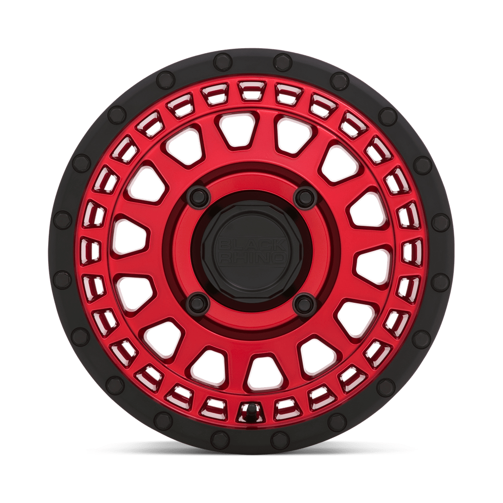 PARKER UTV WHEEL 14x7 4x156 6+1 Candy Red W/ Black Lip