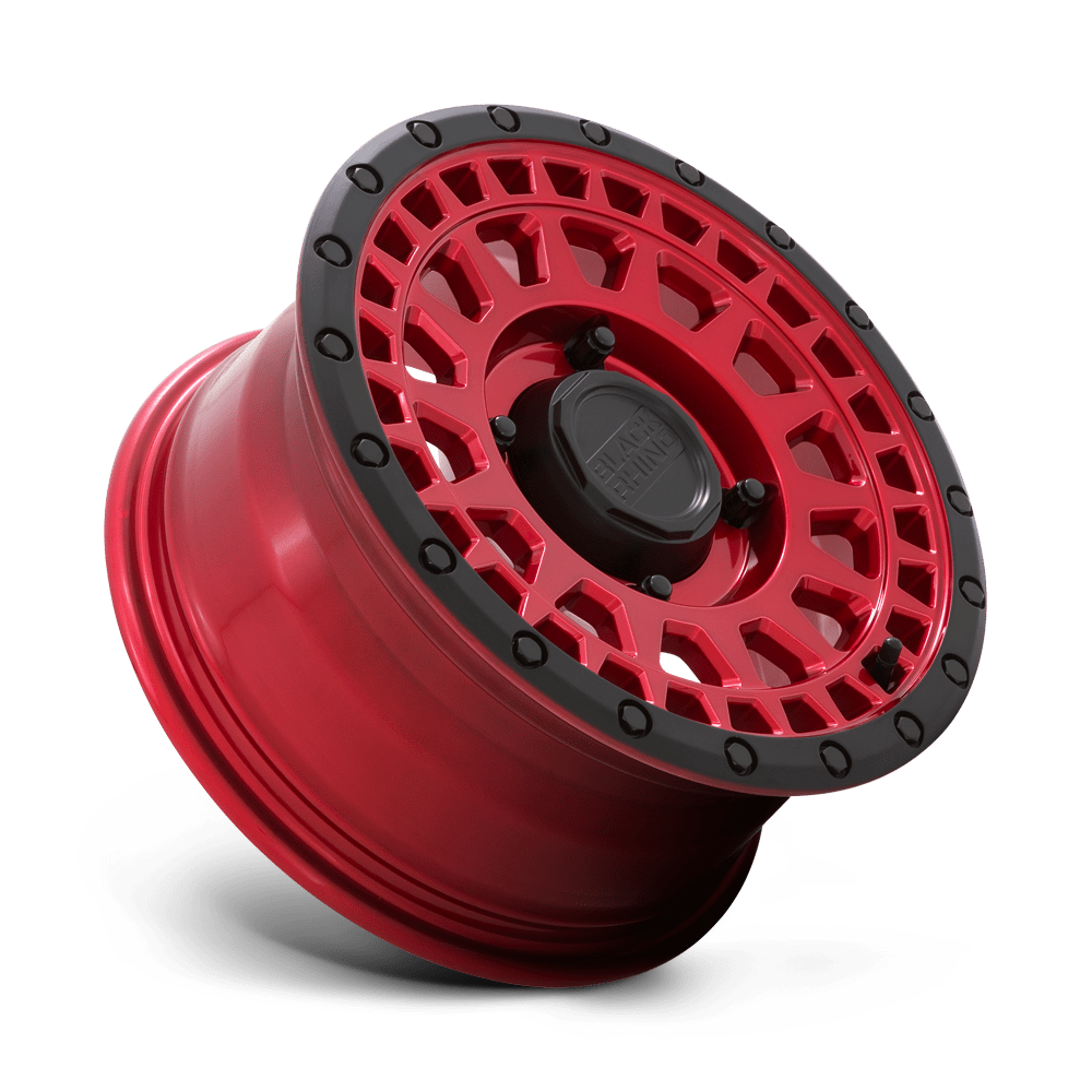 PARKER UTV WHEEL 14x7 4x156 6+1 Candy Red W/ Black Lip