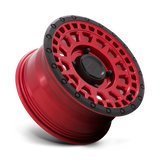 PARKER UTV WHEEL 14x7 4x156 6+1 Candy Red W/ Black Lip