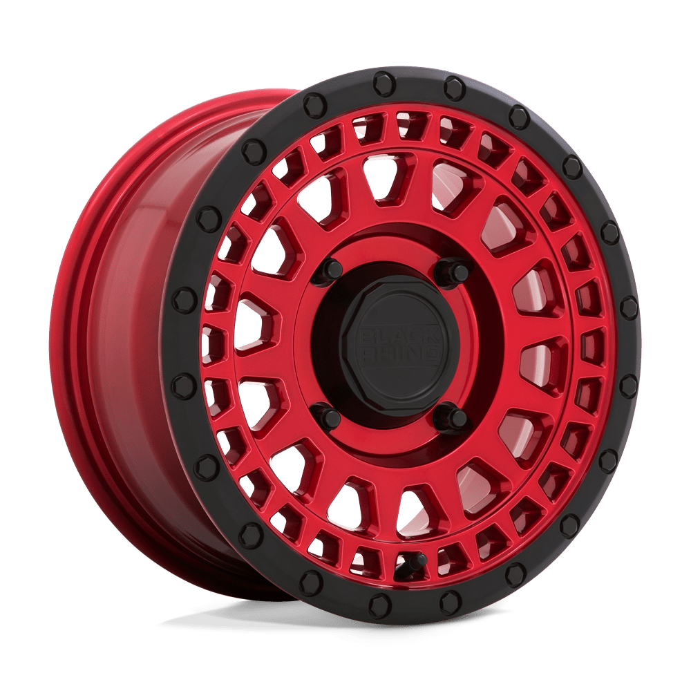 PARKER UTV WHEEL 14x7 4x156 5+2 Candy Red W/ Black Lip