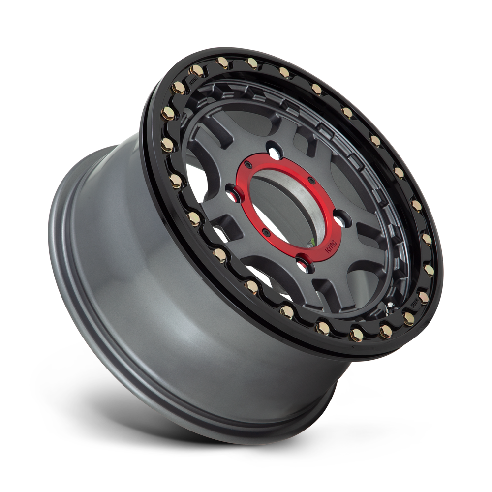 KMC RECON BEADLOCK - GUN METAL 4x156 14x7 38MM